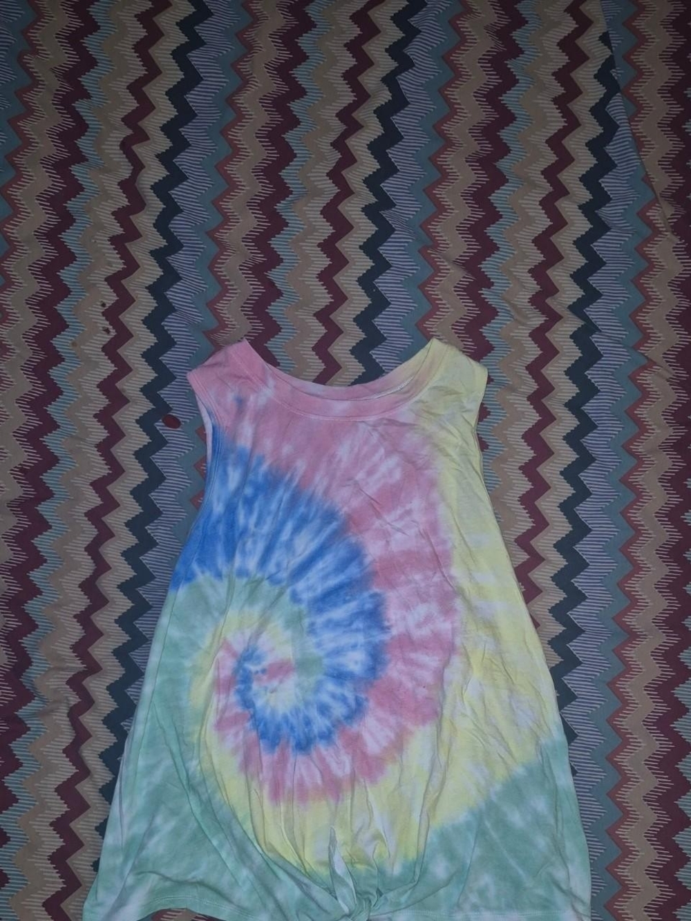 No Boundaries Pink Pastel Tie-Dye Tank Top